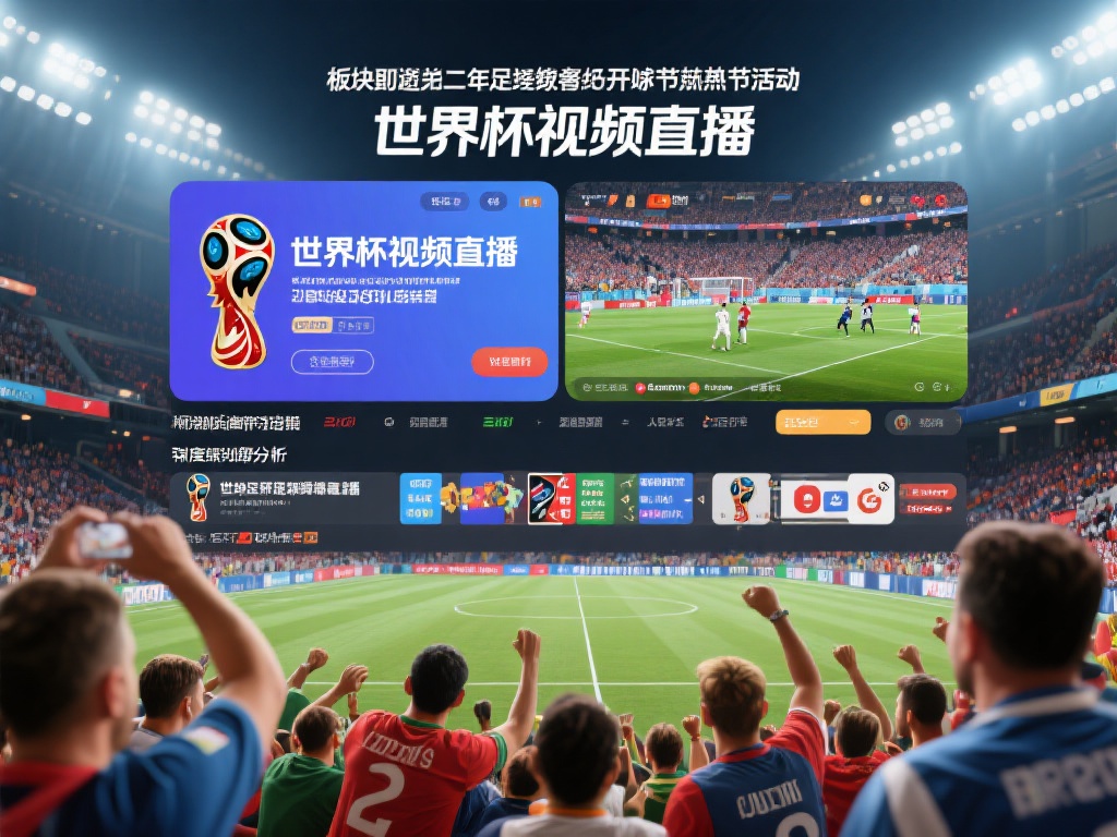 更值得一提的是，“世界杯视频直播”板块早